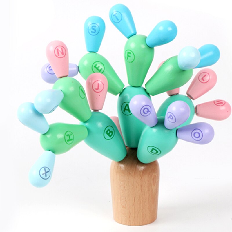 Makaron cactus letters onderwijs, elke combinatie van puzzel interactief spel speelgoed