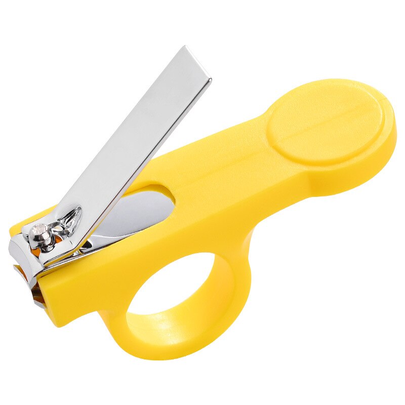 Baby Nail Care Nail Cutters Cute Safe Children Baby Nail Clipper Cute Infant Finger Trimmer Scissors: YELLOW