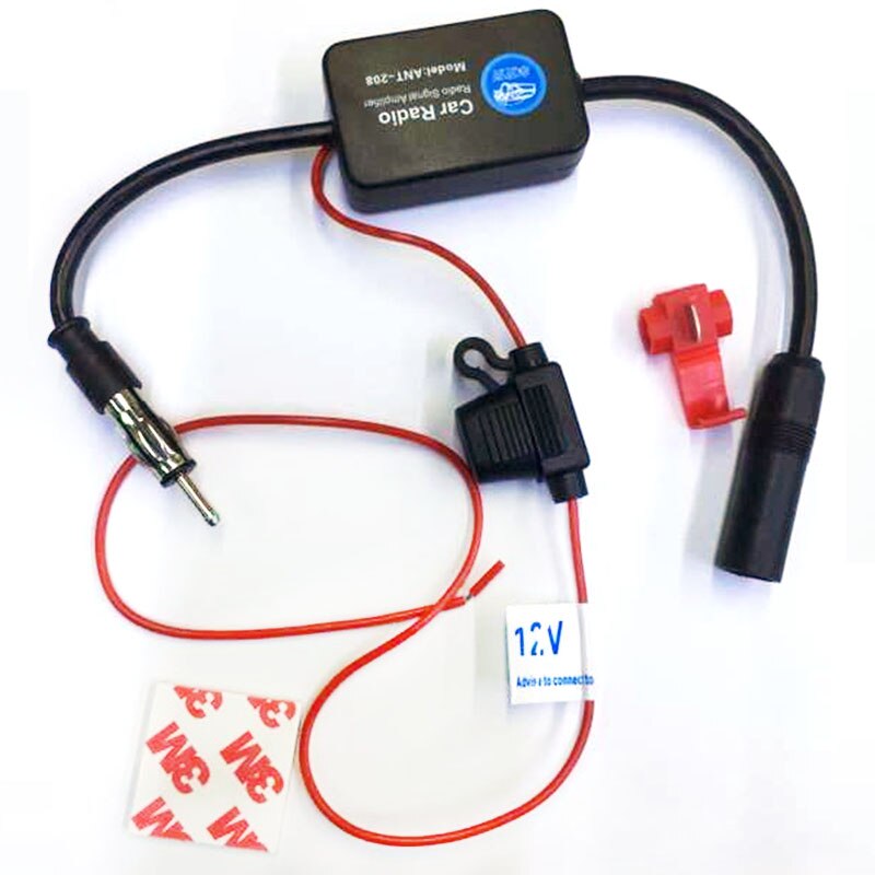 ANT-208 FM Signal Amplifier Car Antenna Radio Universal Auto FM/AM Booster Amp 12V Automobile Parts For Marine Vehicle