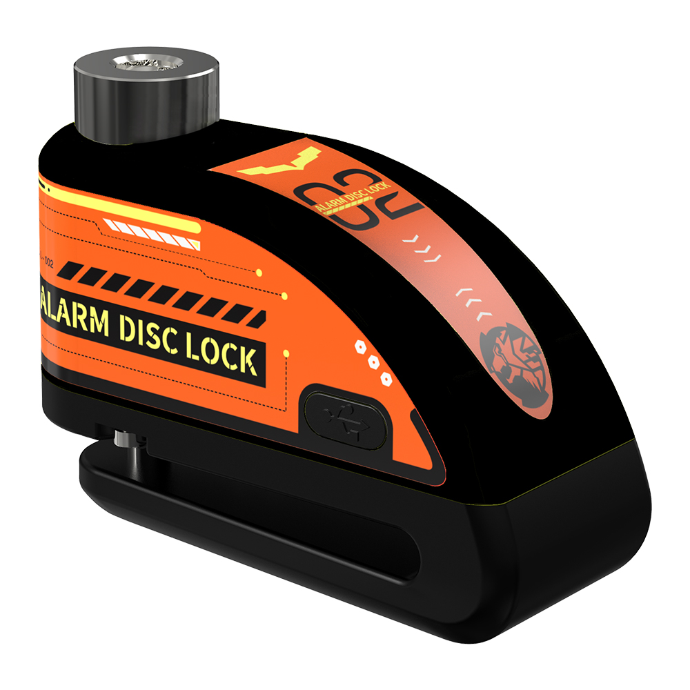 Motorrad Alarm Scheibenbremse Schloss Sicherheit Motor- Rad Rabatt Vorhängeschloss Wasserdicht 110dB Laut Anti-Diebstahl Alarm ein Motocicle: Armee Grün
