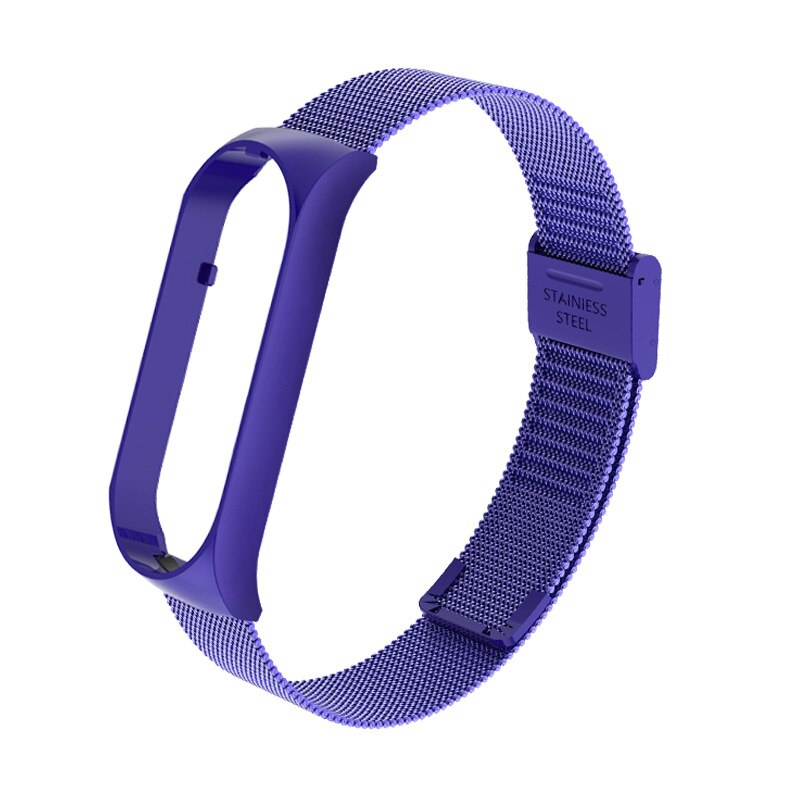 Metal de aço inoxidável para mi banda 5 pulseira pulseira relógio inteligente substituível para xiaomi mi banda 5 pulseira pulseira esporte: 07