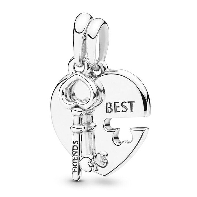 Angel Wings Locket Forever In My Hearts & Bees Friend Pendant Beads 925 Sterling Silver Charms Fit Bracelet DIY Jewelry: P-D-2652