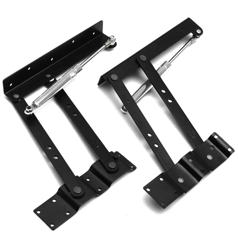 2pcs Folding Spring Tea Table Hinge Furniture Lift Up Top Mechanism Hardware Lifting Rack Shelf For Coffee Computer Table