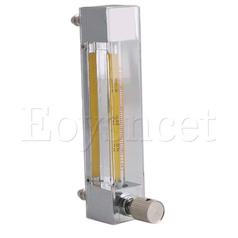 LZB-3 10-100ml/min Plastic Clear Flow Meter for Liquid Water Gasoline with Control Valve and 0.3in Hose