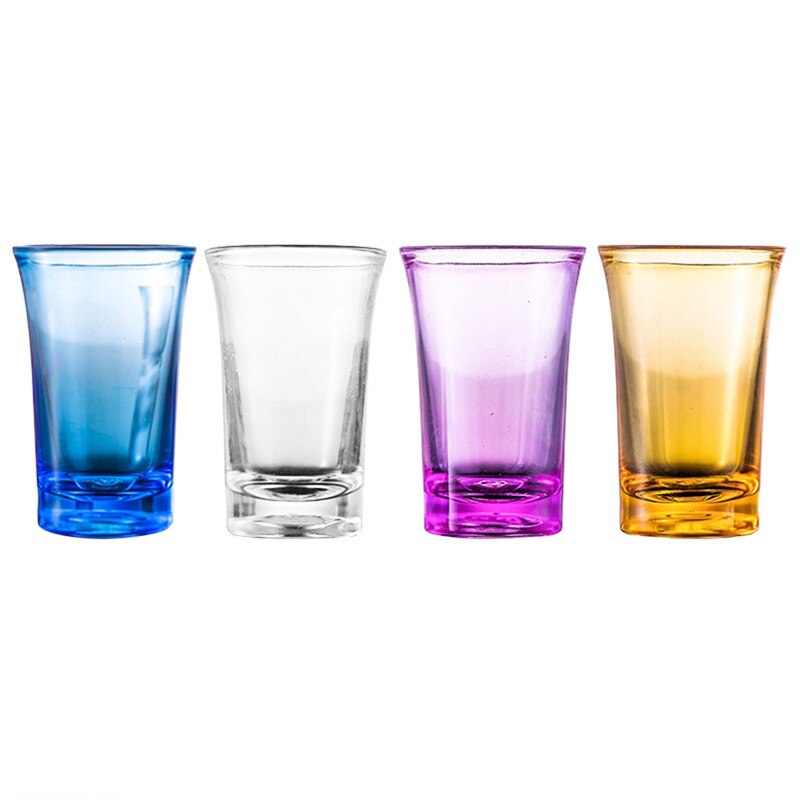 6 Stks/set Plastic Kleur Wijnglas Hoge-Waarde Water Cup Cup