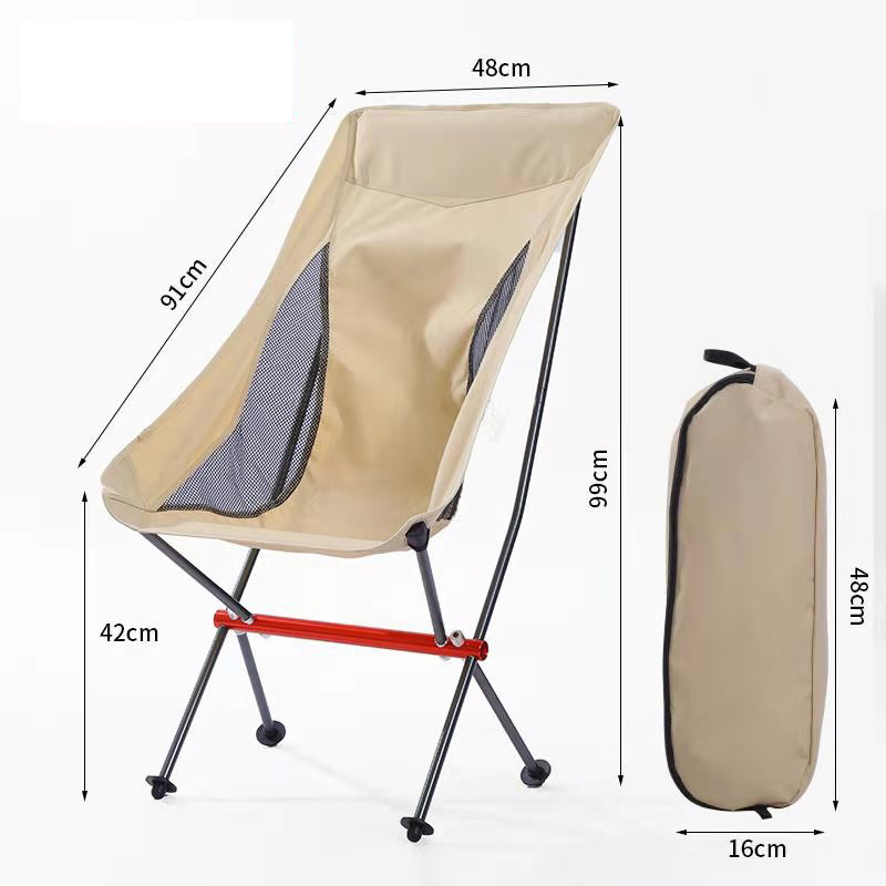 Outdoor Camping Vissen Folding Maan Stoelen Aluminium Vissen Stoel Voor Camping Wandelen Picknick Bbq Strand Stoel Krukken