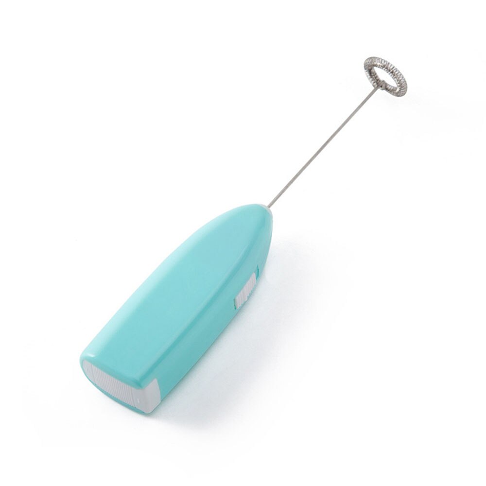 Milk Drink Coffee Whisk Mixer Electric Egg Beater Frother Foamer Mini Handle Stirrer Practical Home Kitchen Cooking Tools: blue