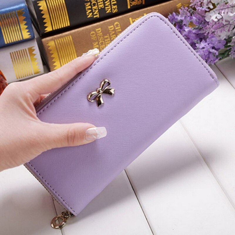 Long Wallet Leather Women's Purse and Wallet Lady Party Clutch Female Card Holder Carteras Bolsos De Mujer