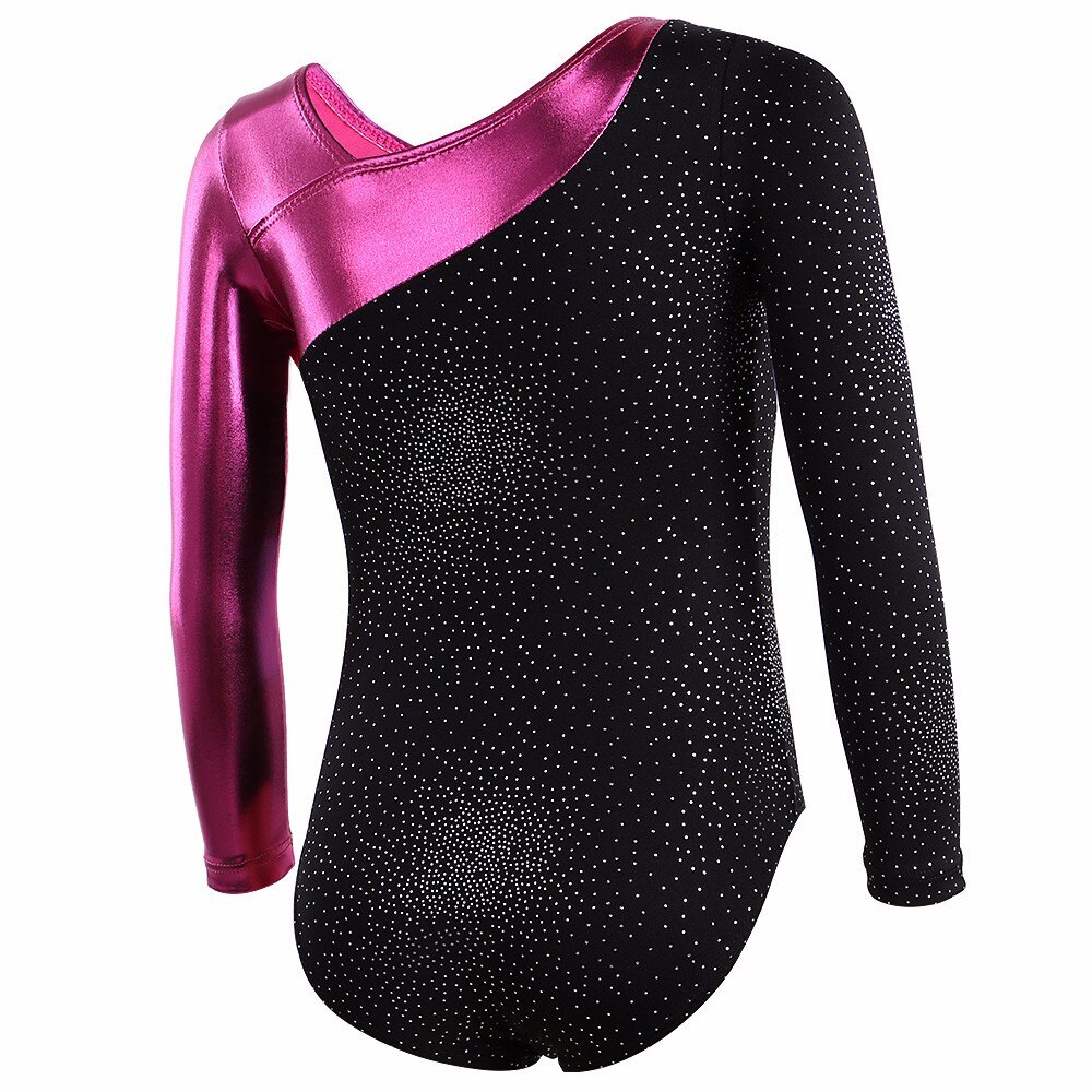 Long Sleeves Athletic Dance Leotards Dress Ballet Gymnastics Acrobatics for Kids Wear Toddler Girls BalletXC-3251