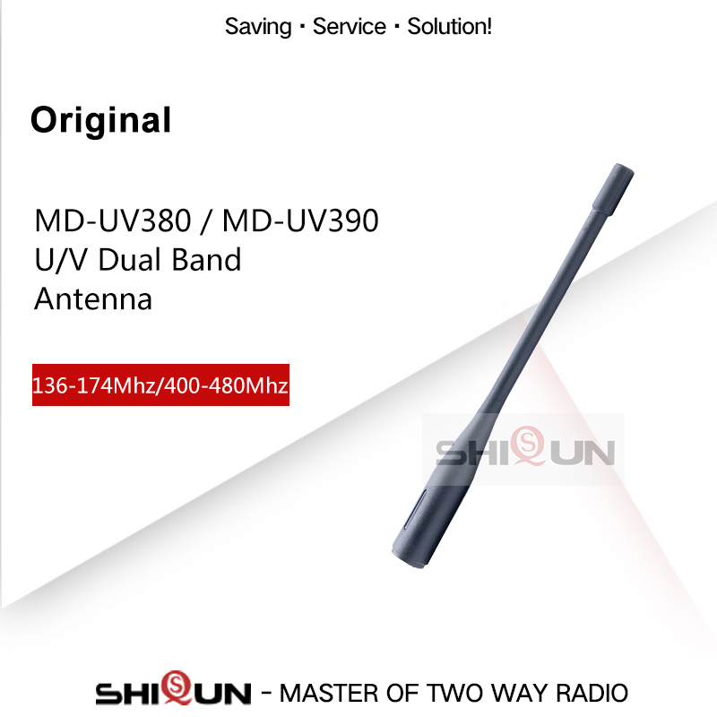 Original MD-UV380 Antenne MD-UV390 Antenne Hochwertige UHF VHF Dual Band Antenne für MD UV380 MD UV380 SMA-Stecker TYT Zubehör