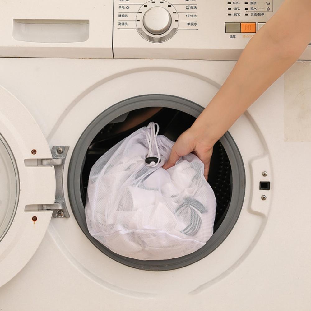 Clothes Anti-tangle Anti-Deformation Washing Machine Mesh Drawstring Laundry Bag