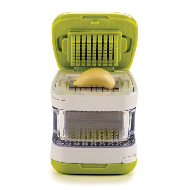 Plastic Garlic Cutter 2 in 1 Garlic Press Garlic Crusher Cube Kitchen Tools