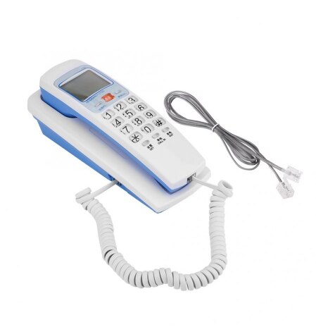 Telephone small home hotel office wall-mounted landline Portable Mini Phone Wall Mount Telephone FSK/DTMF Caller ID Landline