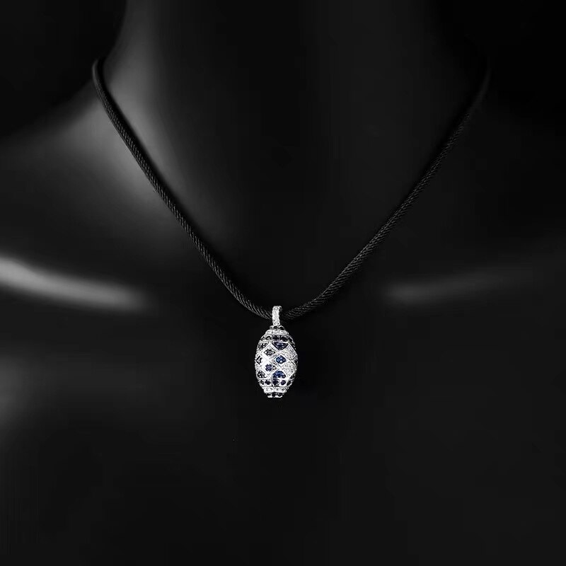 2022 Cross Patroon Ovale Hanger Oorbellen, Marokkaanse Vrouwen Sieraden: Necklace1