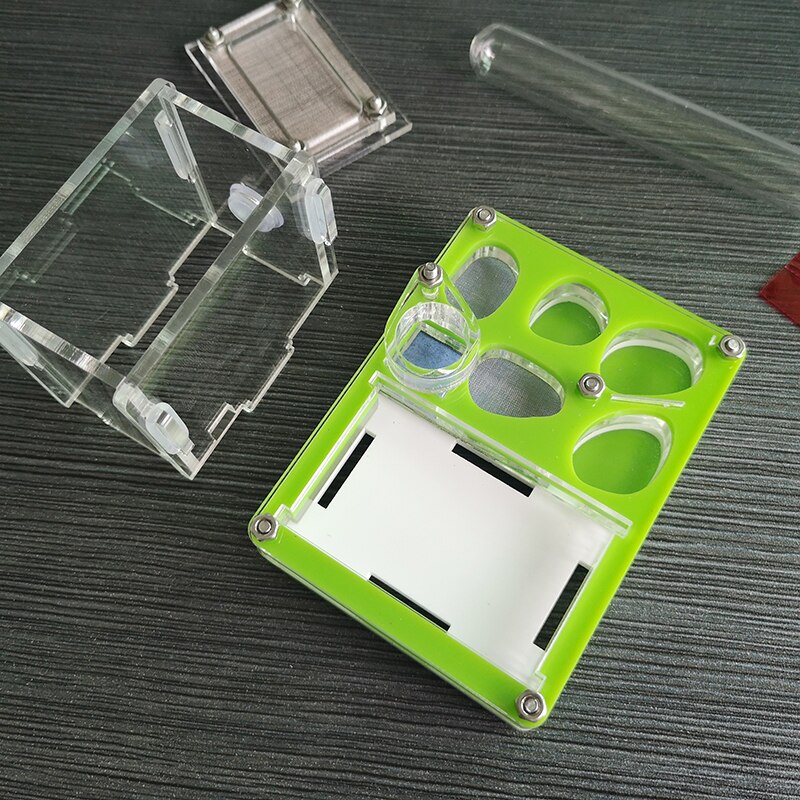 Green Plane Ant Nest Acrylic Ant Small Community Terrarium Ants Farm House With Water Tower