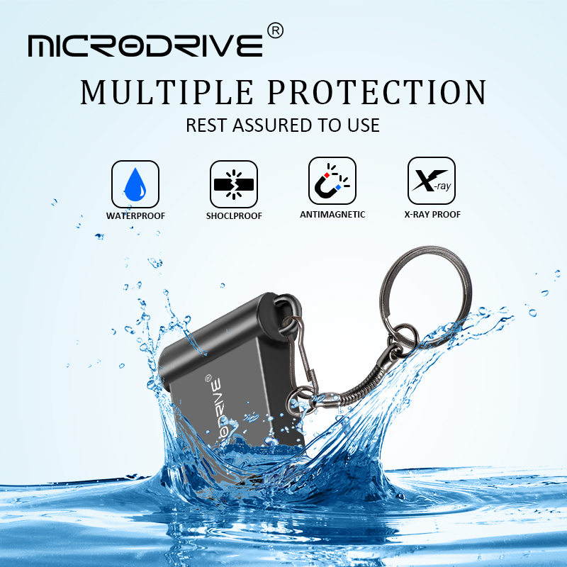 Micro mini unidad flash USB de metal USB 2,0 1 gb 2gb 4gb 8gb 16gb 32gb de memoria de 64gb y 128gb 100% capacidad real mini pluma de disco U