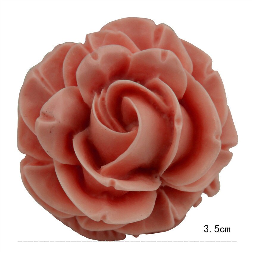 3d rosblommor silikonform choklad flip sockerkaka bakform diy gips tvålform