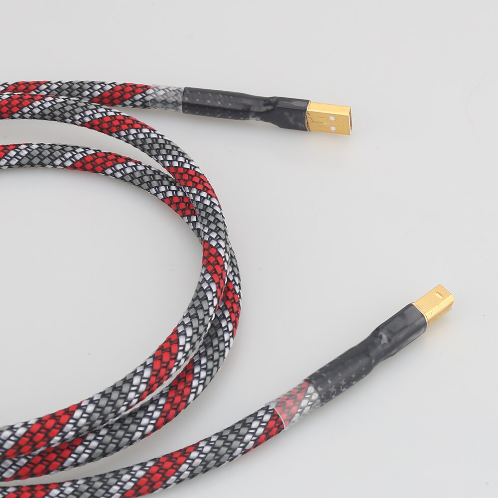 Hola-QED OCC chapados en plata cable de audio USB cable USB de datos cable DAC USB hifi cable A-B cable usb