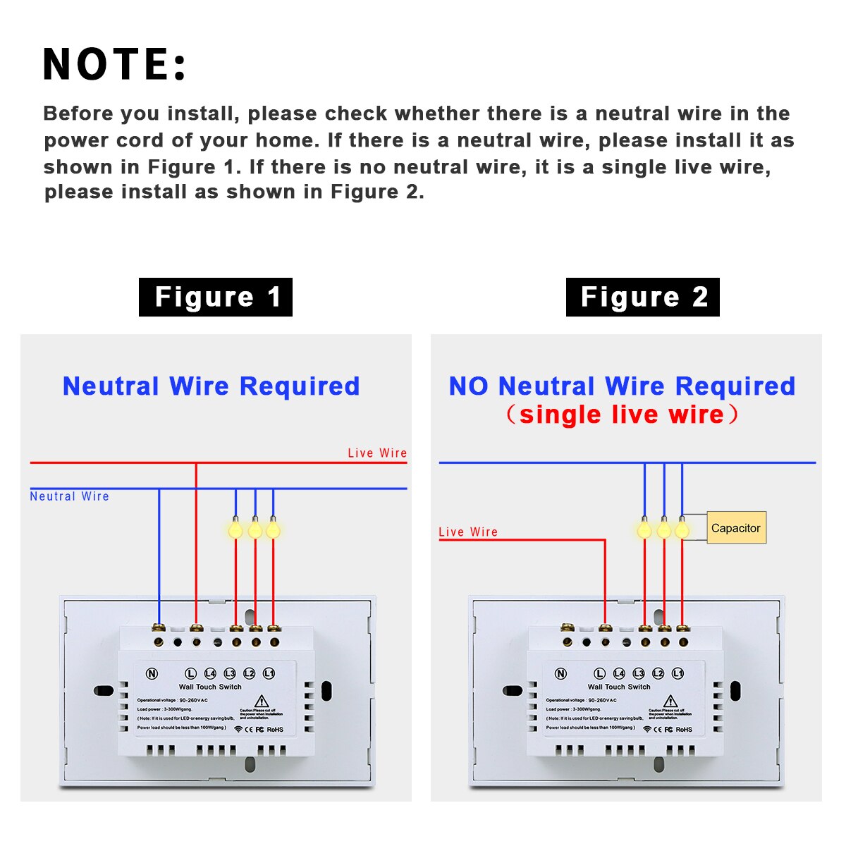 WIFI Tuya Smart Light Switch Smart Home Wall Switch Voice Control Smart Life Touch Sensor Switch Work for Alexa Echo Google Home