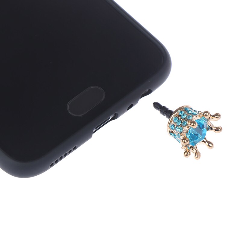 Kleine Krone 3,5mm Anti-staub Stecker Für Iphone Für Xiaomi Für Samsung Universal- praktisch Kopfhörer Staub stecker