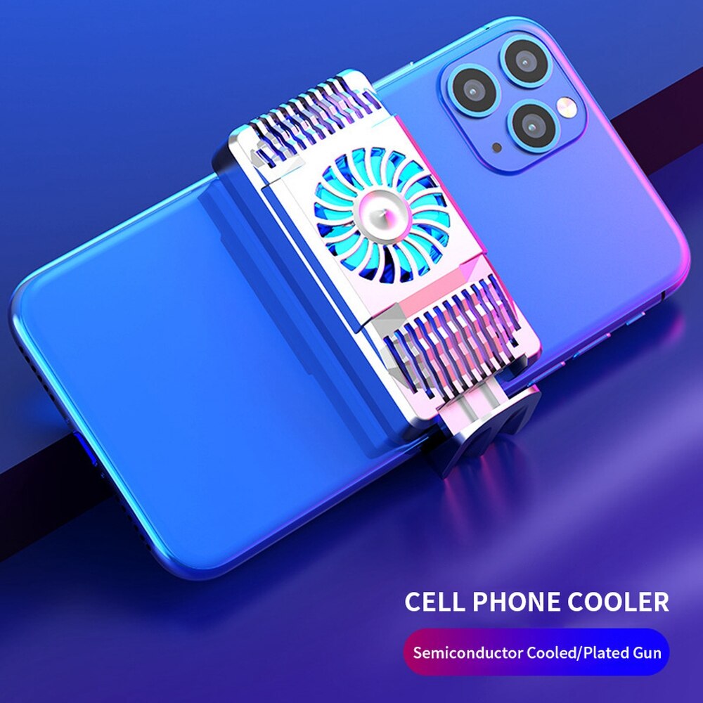 Pinzheng Mobiele Telefoon Radiator Cooler Cooling Voor Xiaomi Iphone Huawei Samsung Telefoon Universele Draagbare Houder Koellichaam: Silver