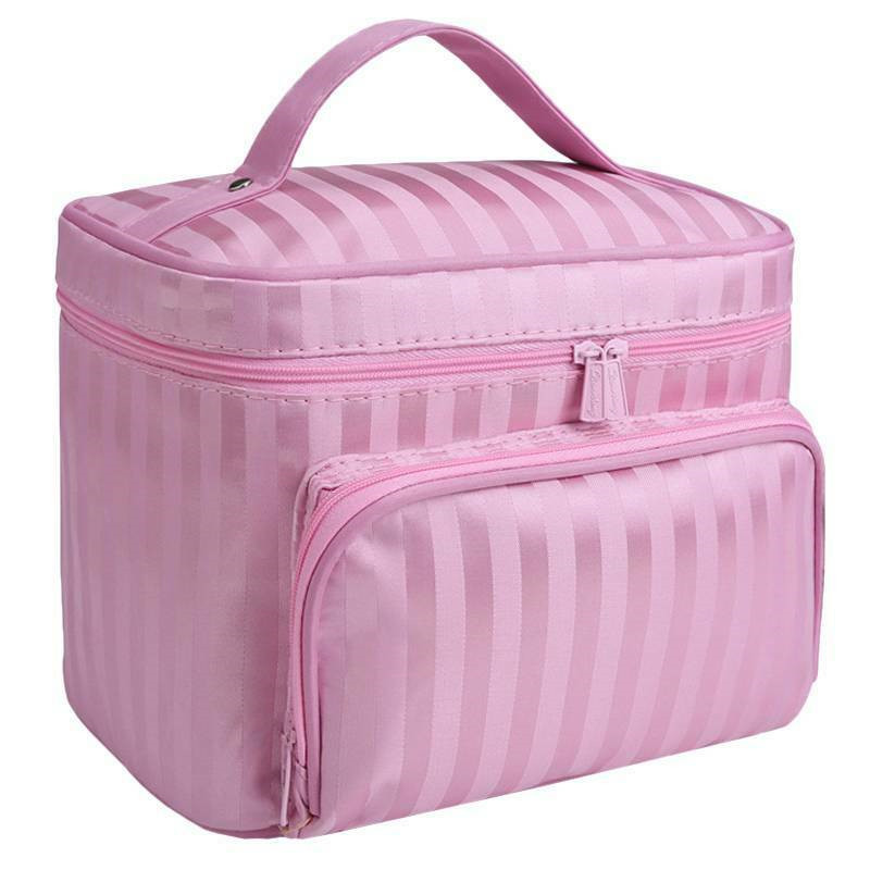 Newest Make Up Bag Beauty Storage Vanity Case Toiletry Travel Organiser Waterproof Cosmetic Bags Makeup Bags: Pink
