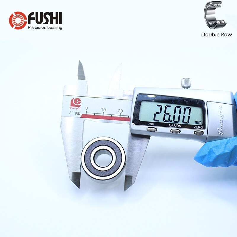 3000-2RS Bearing 10*26*12 mm ( 1 PC ) 3000 2RS Double Row Sealed 3000 RS Angular Contact Ball Bearings