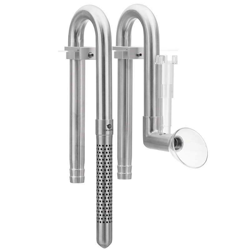 AQUAPRO-Mini tubos de espumadera de entrada y salida de acero inoxidable, filtración de peces y camarones, accesorios para acuario, filtro de salmuera Akvarium y camarones