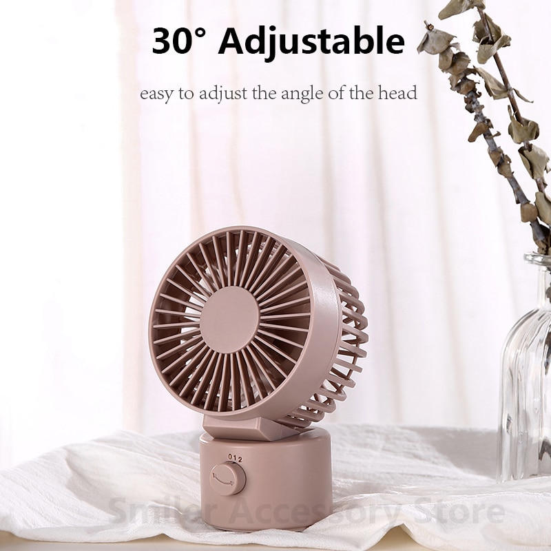 Mini USB Fan Portable Small Silent Home Office Desk DC 5C Electric Oscillating Standing Fan Noiseless Summer Cooling Fan Car Fan