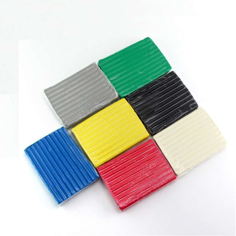 Plastilina de colores para niños, arcilla polimérica de textura suave hecha a mano para hornear, juguete educativo para niños de 12x9x300 cm, 1,6g, 1 unidad