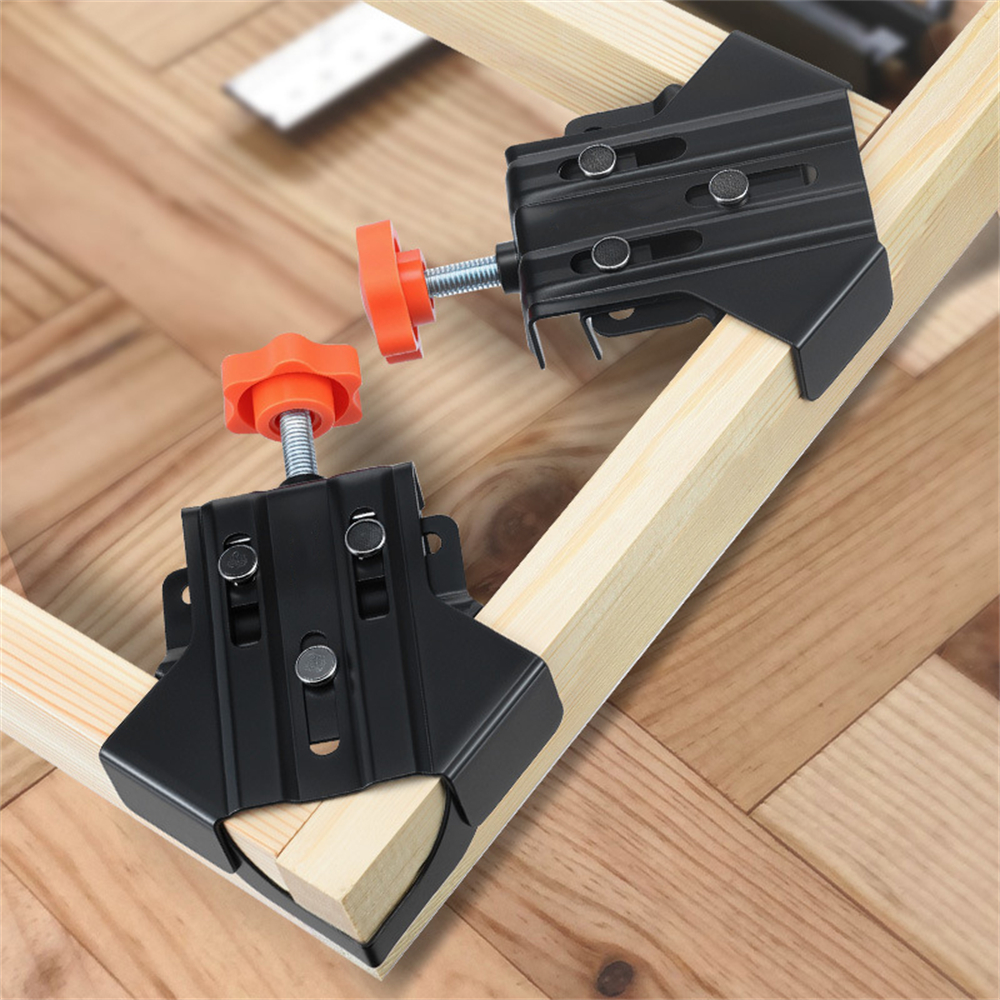 Zacisk robić obróbki drewna 90 ° Zaciski kątowe premia Dokładne narzędzia robić montażu ramek i szafek Wielofunkcyjne narzędzia robić majsterkowania w stolarki