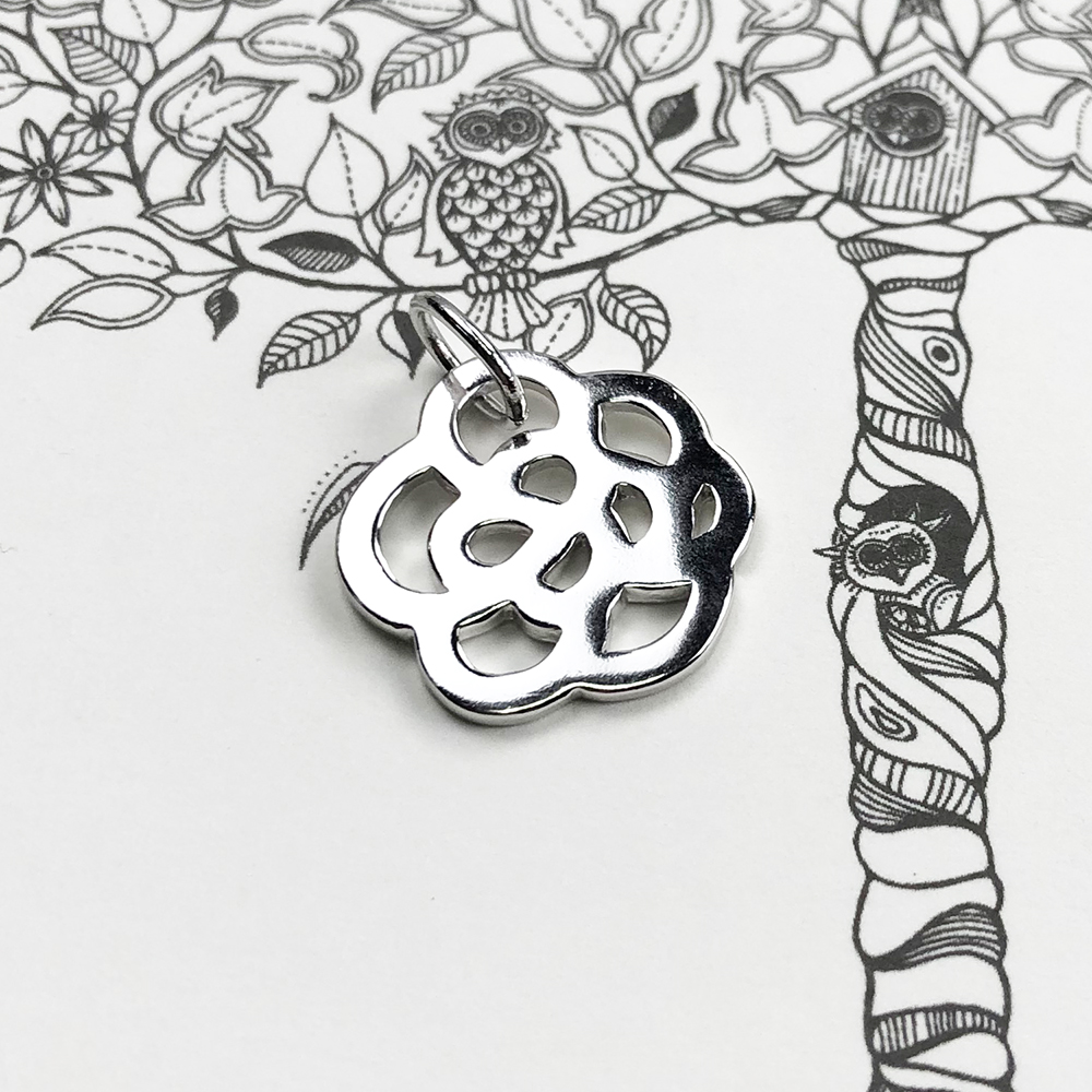 Anheng rose ornament merke glam 925 sterlingsølv smykker romantisk til kvinner