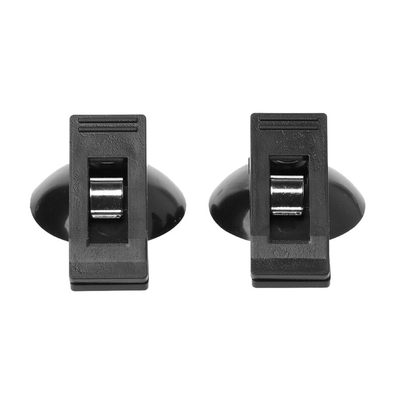 1 Pair Universal Car Windshield Parking Card Ticket Holder Clip Organizer w/Suction