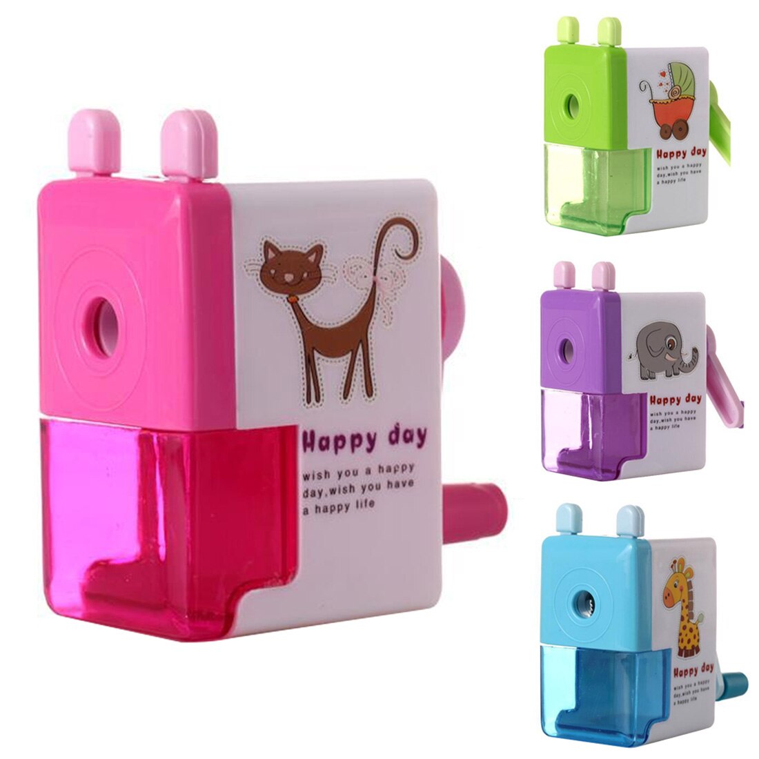 FangNymph-Sacapuntas con de dibujos animados para niños, material escolar y de papelería para la Oficina