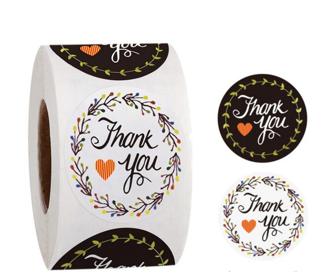 DHL or FEDEX 20 roll Round Gold Silver THANK YOU Stickers seal labels 500 Labels stickers Bicycle sticker: L