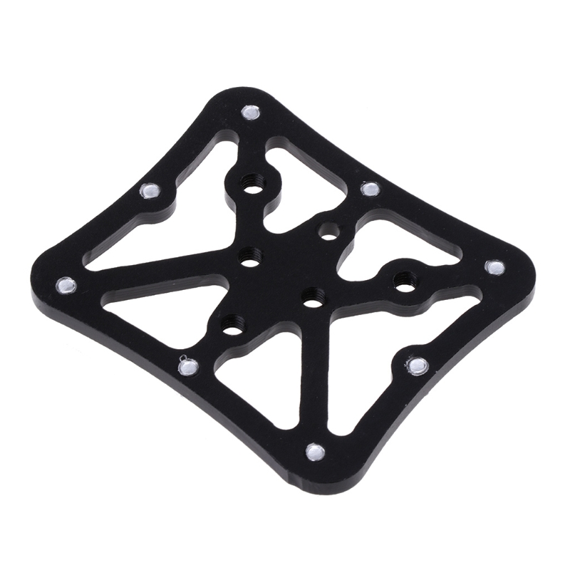Bicycle Pedal Adapter Platform Cycling Aluminum Alloy Clipless for SPD: black