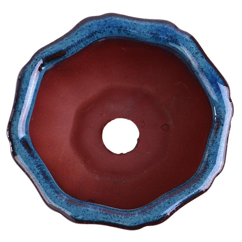 1PC 7.5*3.5cm Bonsai Bonsai Pots Pots Breathable Stoneware With Holes