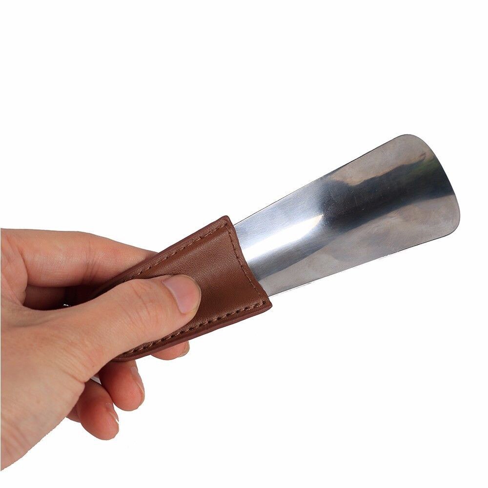 Schoenlepel Rvs Schoenlepel Met Lederen Band Reizen Schoenlepel Tuin Rvs Schoenlepel