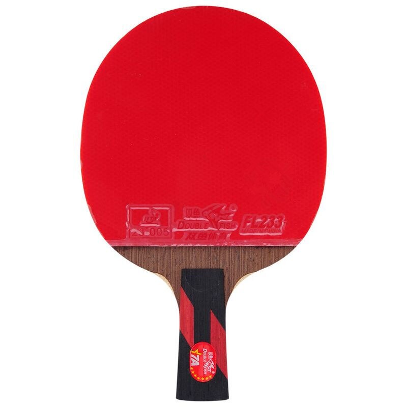 Raqueta de tenis de mesa doble Fish, 8 estrellas, 8A, 7A, 6A, granos ofensivos con goma original, doble palo de Ping Pong: 7A short handle old