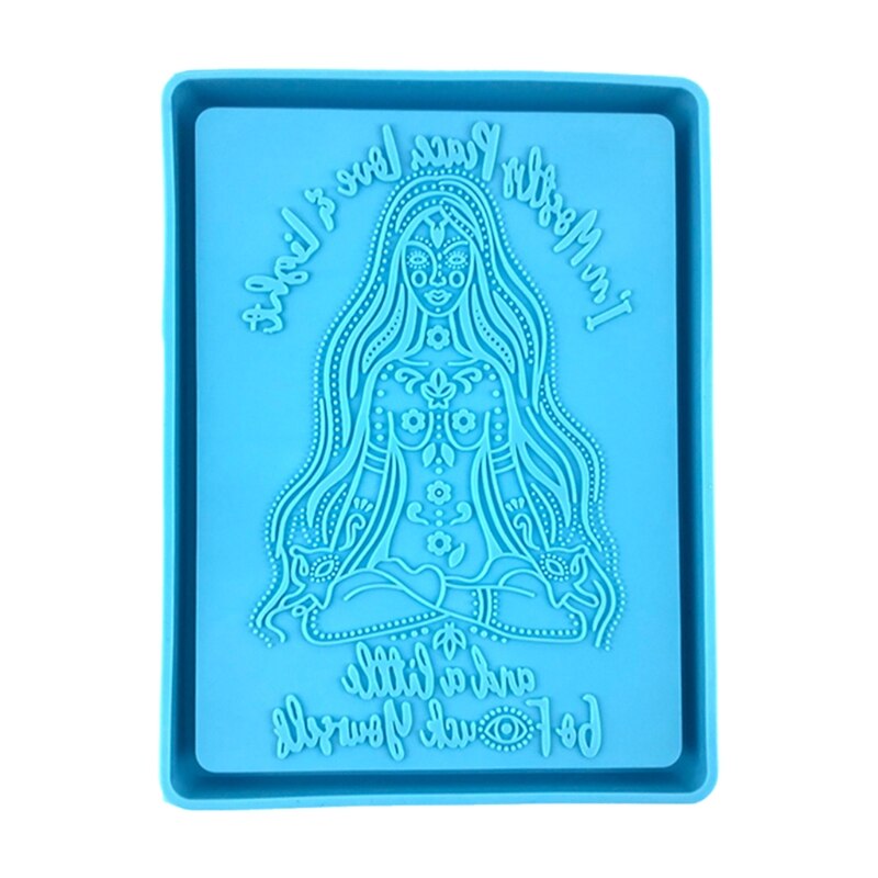 Rolling Tray Epoxy Resin Mold Jewelry Storage Holder Silicone Mould DIY Crafts Serving Plate Decorations Casting Tool: 2