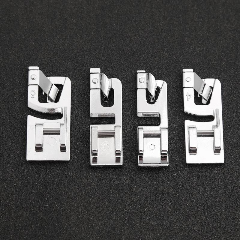 4pcs Sewing Foot Presser Multi-function Household Sewing Machine Rolled Hem Foot Presser Stitch Accessory Household Sewing Kit: Default Title