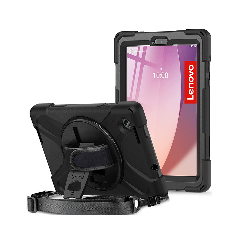 Huawei-fodral till lenovo tab  m8 4th 8 -tums fhd gen 2nd 3rd hd tab  m9 surfplatta, stötsäkert barnskydd, axelrem: Femton