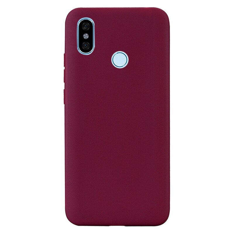 Capa de silicone para xiaomi redmi nota 5 caso tpu capa de telefone para xiaomi redmi nota 5 pro caso redmi nota 5 capa funda coque: 10 Wine Red