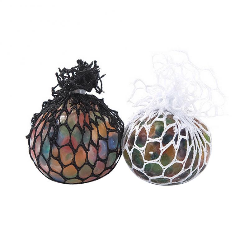 Anti Stress Gezicht Reliever Druif Bal Squishy Mesh Autisme Stemming Squeeze Relief Adhd Gezonde Leuke Speelgoed Geek Gadget Vent