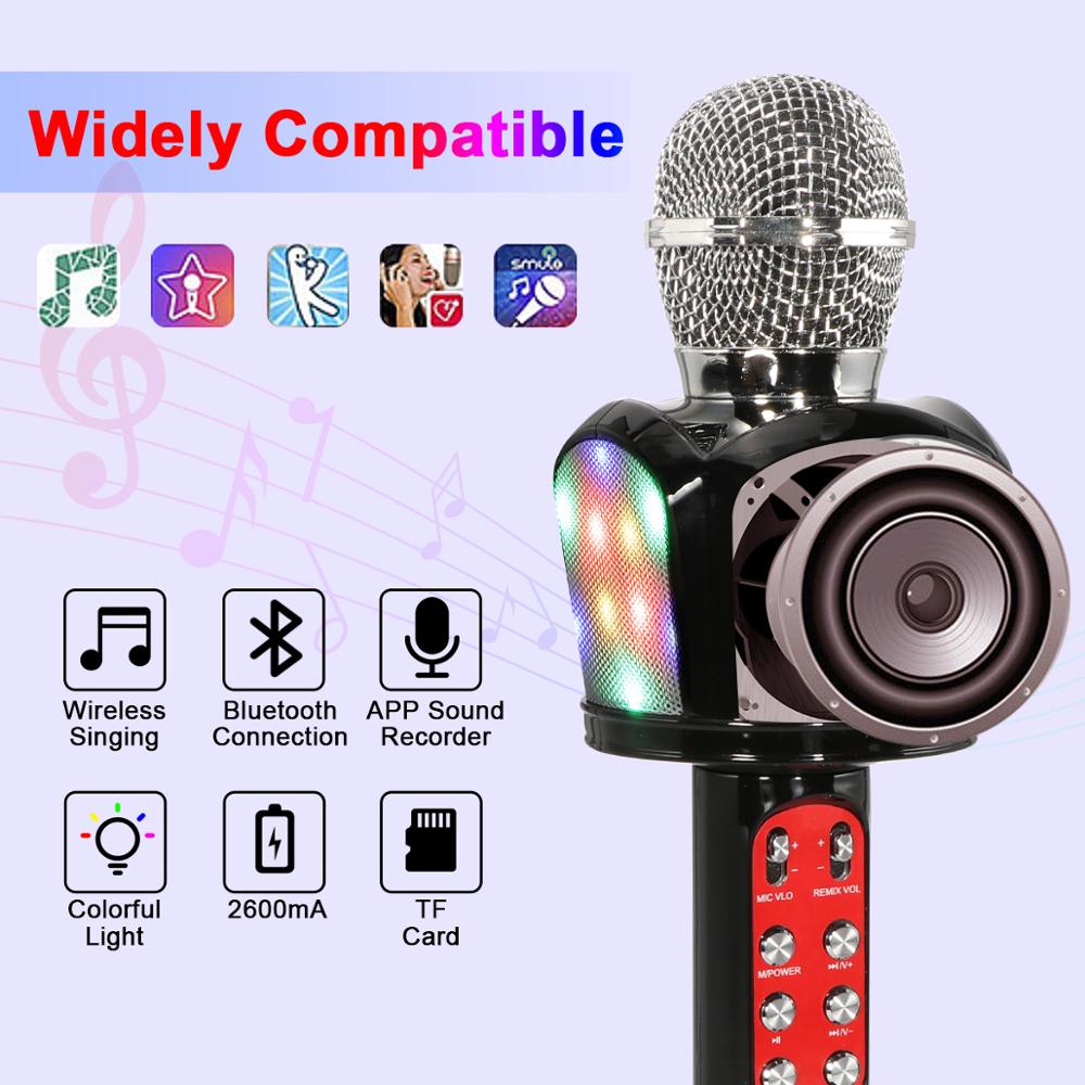 Wireless Handheld Microphone, Easy-to-use Karaoke Wireless Microphone System
