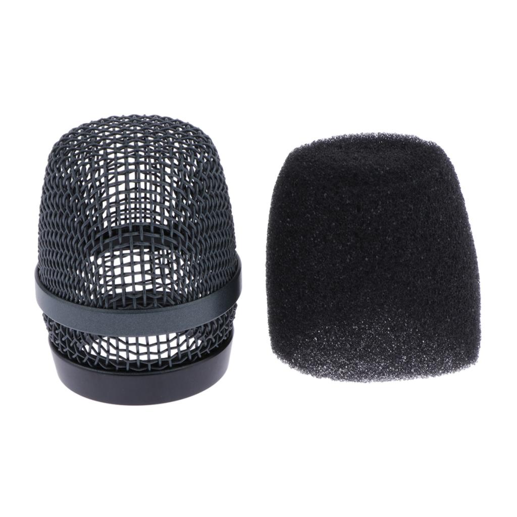 Grille Ball Head Black Steel Mic Mesh Cover for Most Brand Mic Accessory