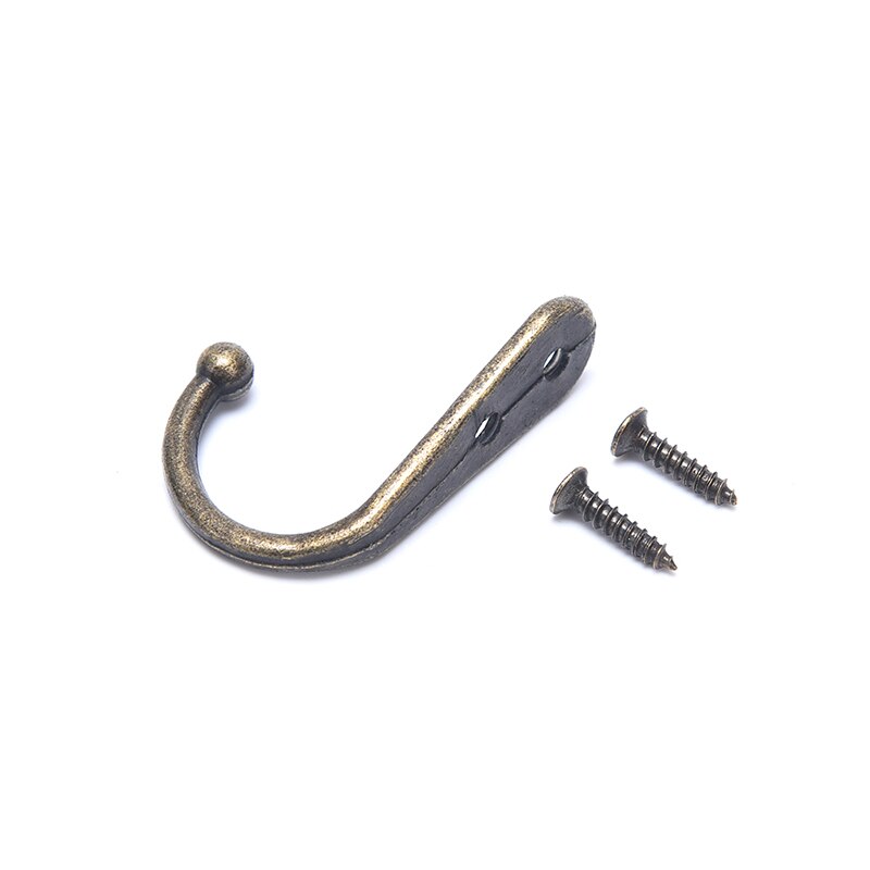 Crochet mural Vintage en alliage de Zinc pour porte de chambre à coucher, 1 pièce: BZ