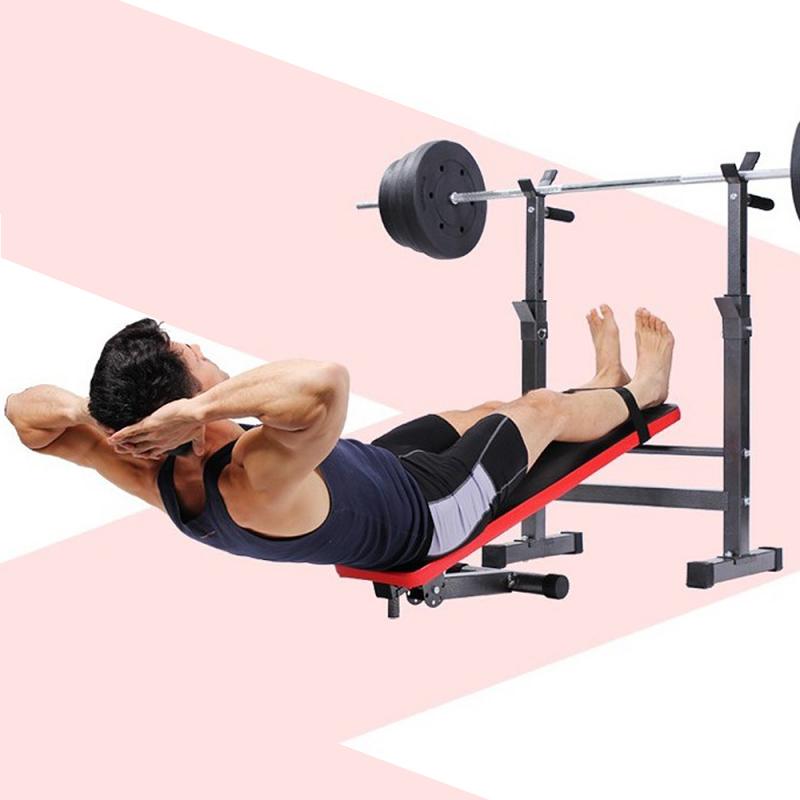 Weight Bench Adjustable Folding Weight Bench Hyperextension 2 In 1 Anti-argento Household Barbell Fitness Equipment HWC
