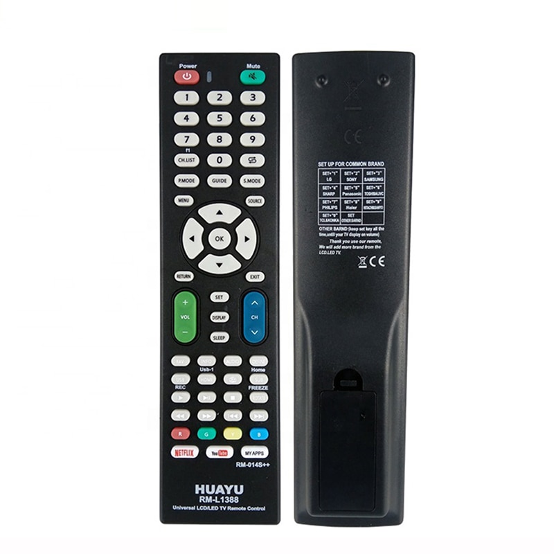 UNIVERSAL LCD LED TV REMOTE CONTROL For GENRAL RC-512 PANSONIC OSCAR CROMAX SUNNY PALSONIC JLCVIEW FD012 RC-FD001 HANNNIBAL