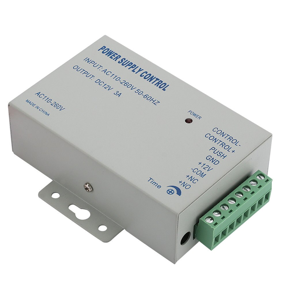 AC 110-240 v IN DC 12 v 3A Voeding Voor Deur Toegangscontrole Wereldwijd Voltage